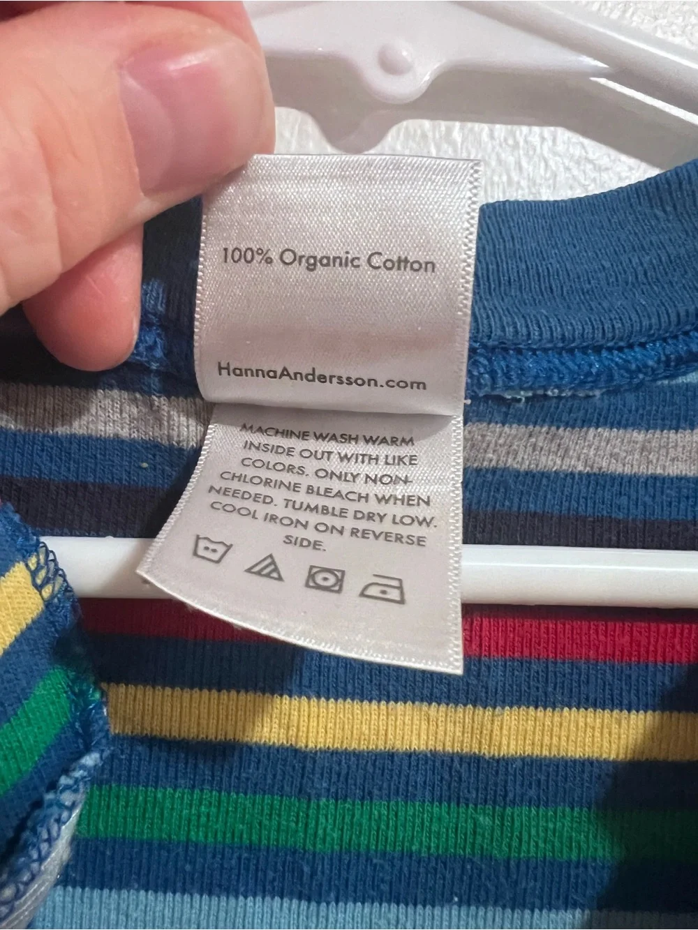 Hanna Andersson Multi Color Stripe Organic Cotton Zip Pajamas 3